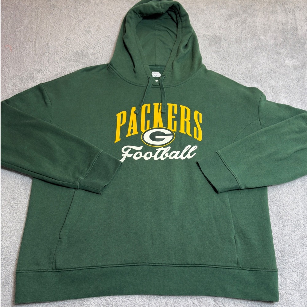 Fanatics NFL Green Bay Packers Hoodie Women XL Green NFL Football Pullover